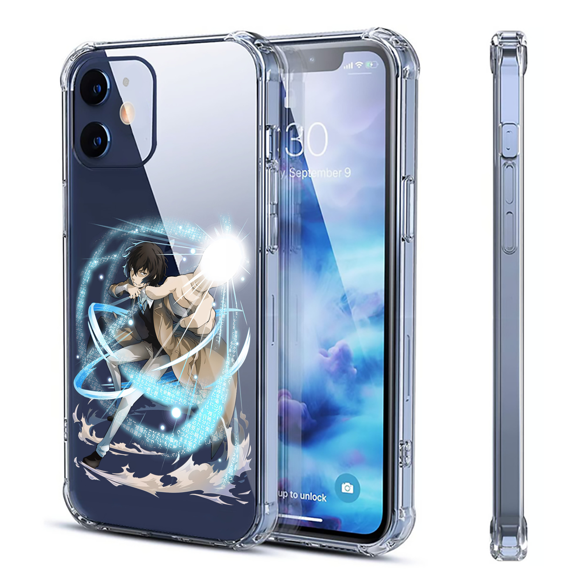 （画像用） 文豪ストレイドッグス Bungo Stray Dogs 【iPhone 12シリーズ対応】透明スマホケース（クリアソフトケース）